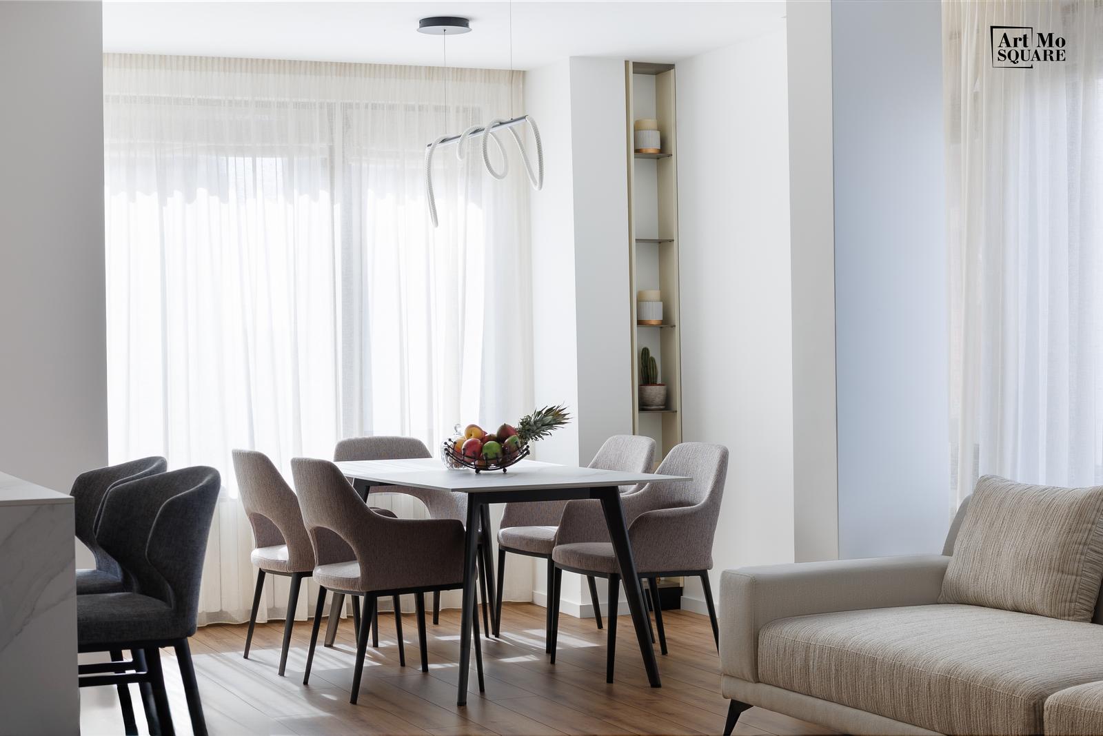 Dining area beside the living room