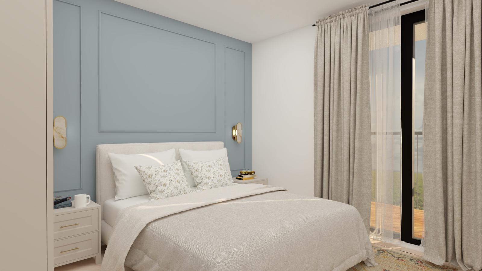 Bedroom toward the window