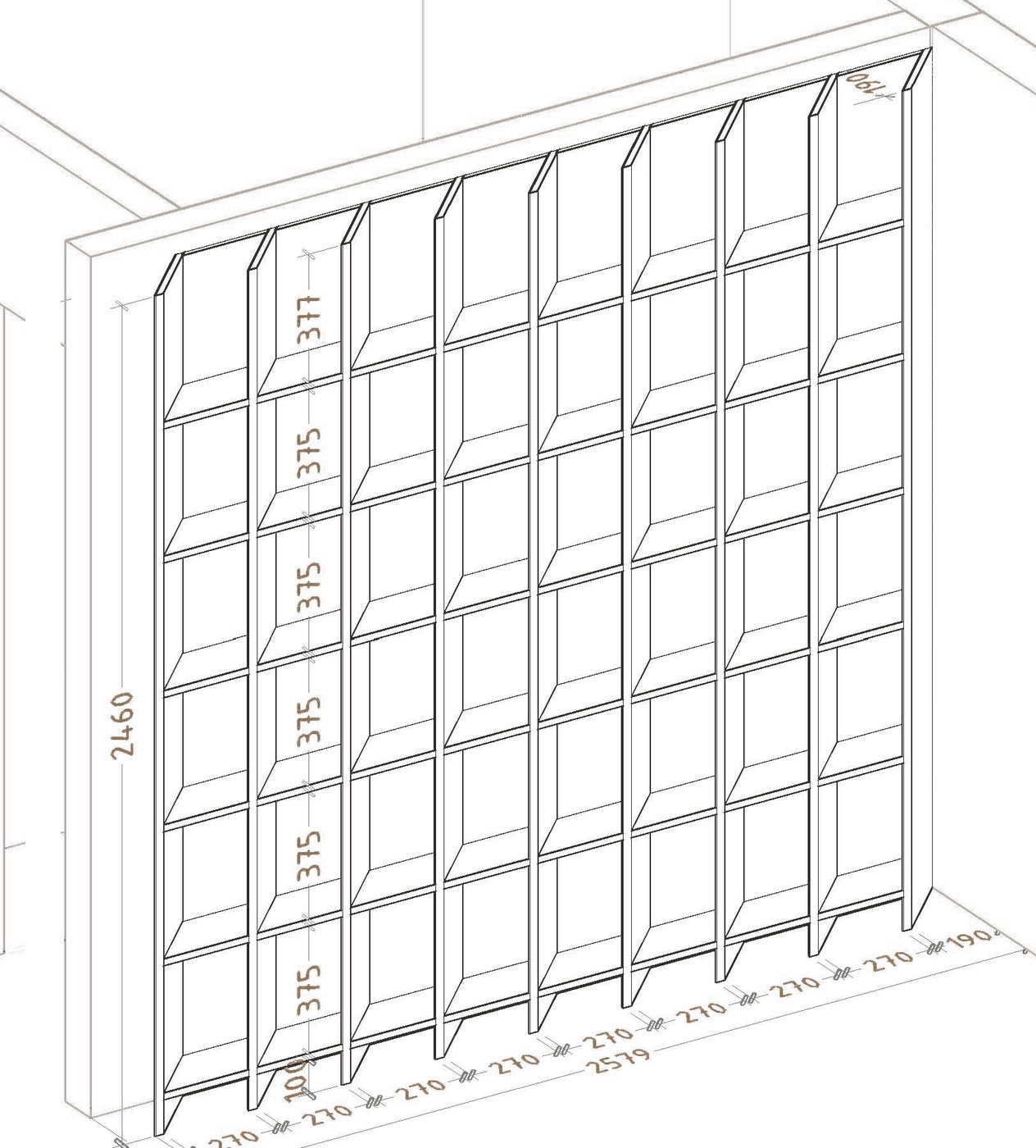 Library, technical drawing