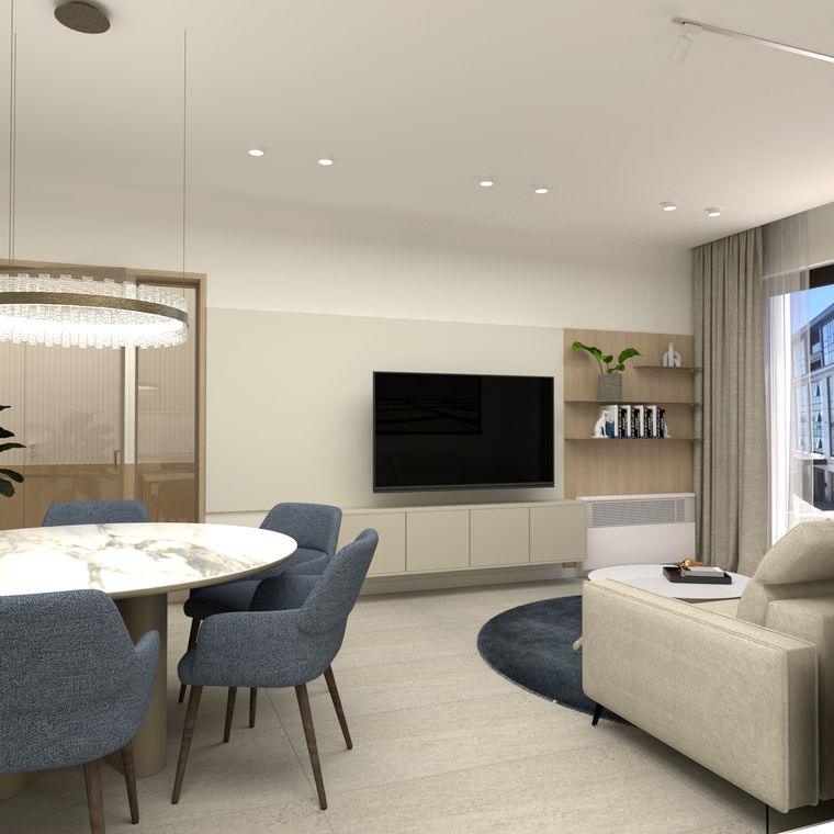Living room toward the dining area
